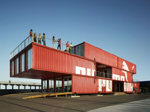 Negocios hechos con contenedores marítimos